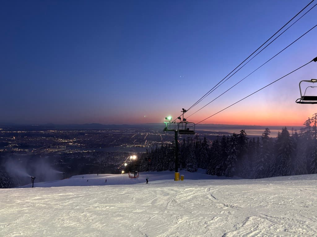 Grouse Mountain night view