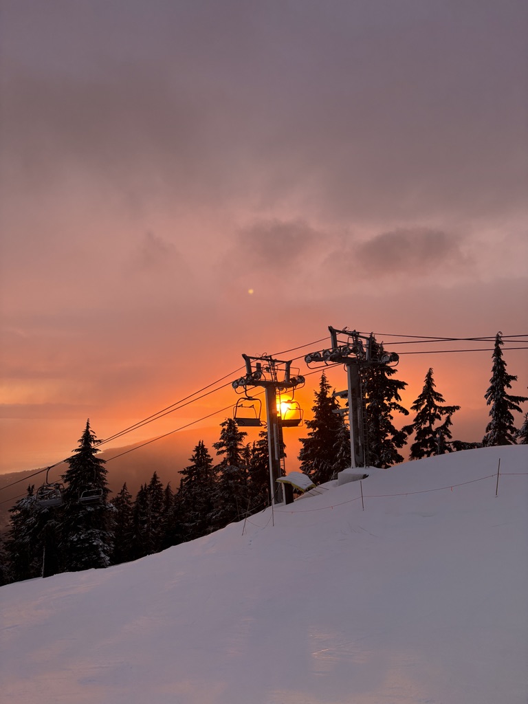 Grouse Mountain at sunset
